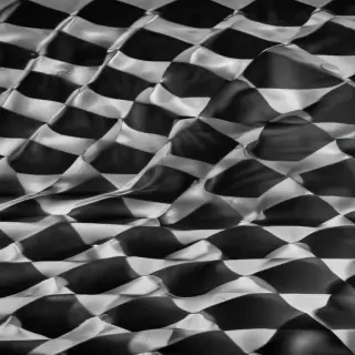 black and white checkered background