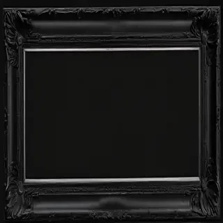 black picture frame png