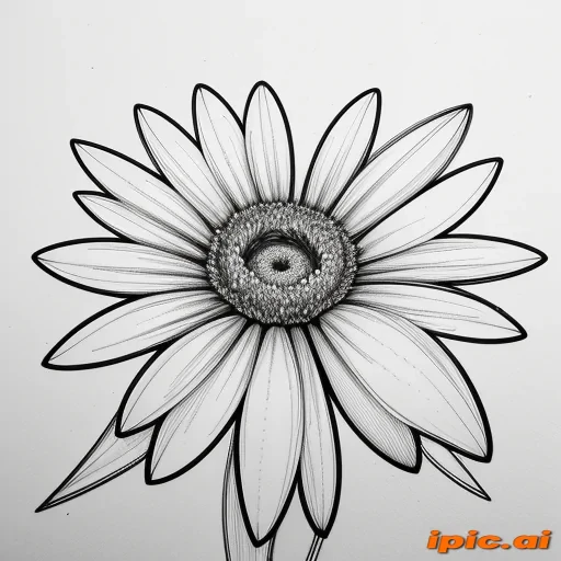 line work flowers