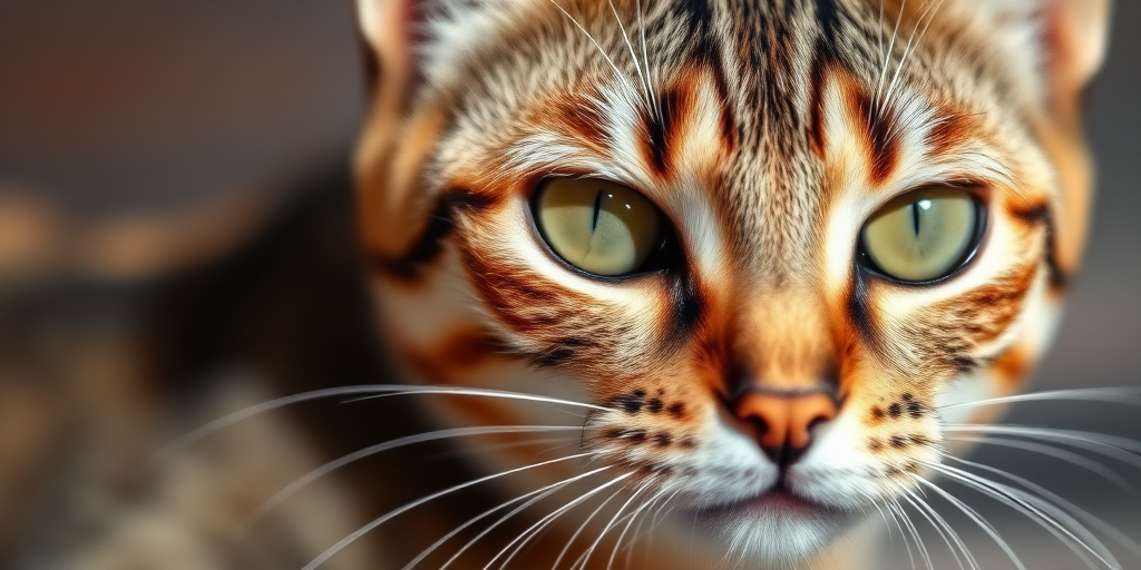 close-up of a tabby cat with sharp details and natural lighting, aperture f/2.8, shutter speed 1/500s, ISO 100, 50mm lens, macro photography style, DSLR camera