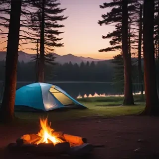 camping background pic