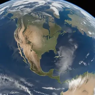 earth from space