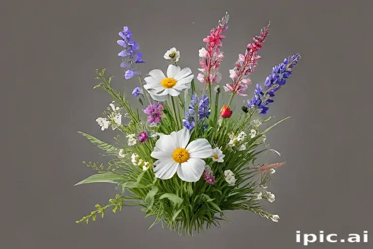 wildflowers transparent background