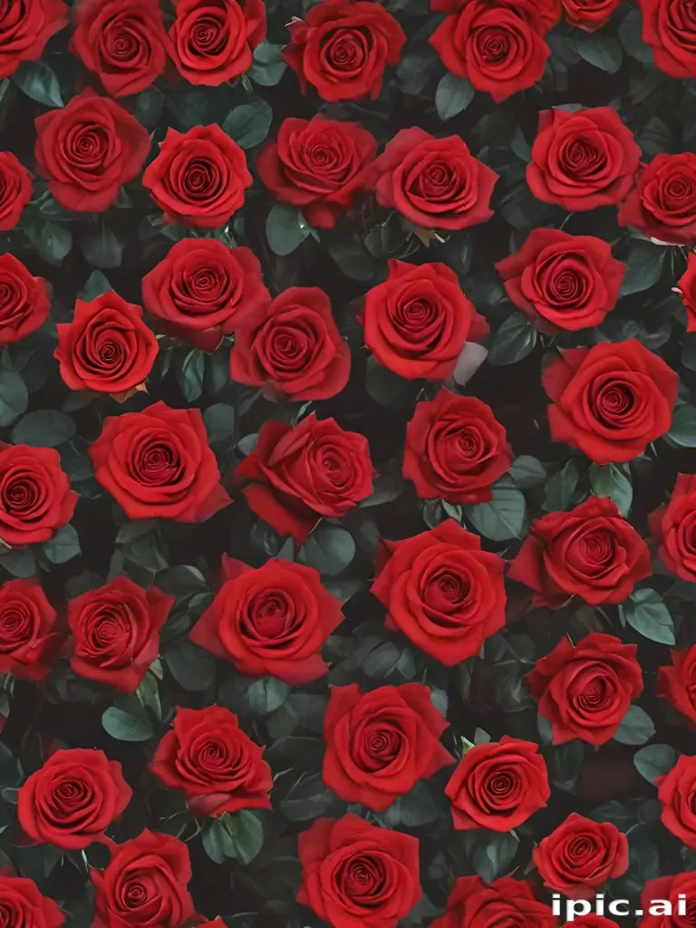 red roses aesthetic