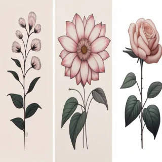 aesthetic flower drawings
