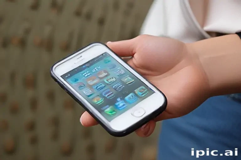 holding phone