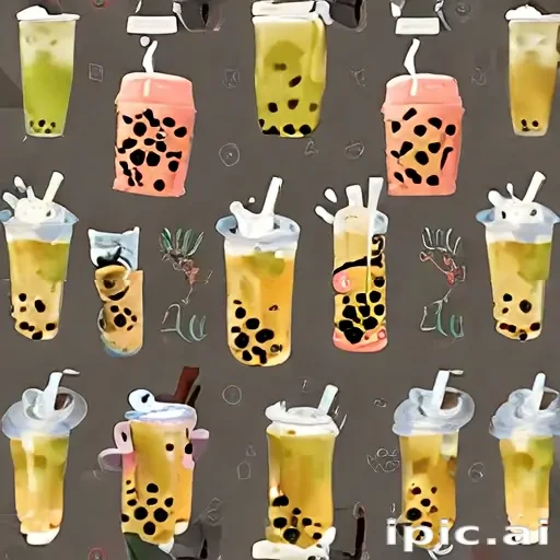 boba tea background