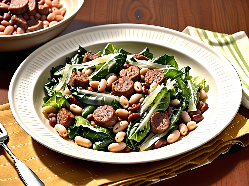 escarole and beans with sausage