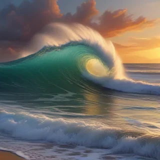 waves transparent