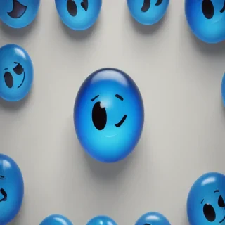 blue emoji
