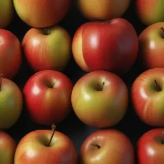 drawn apples