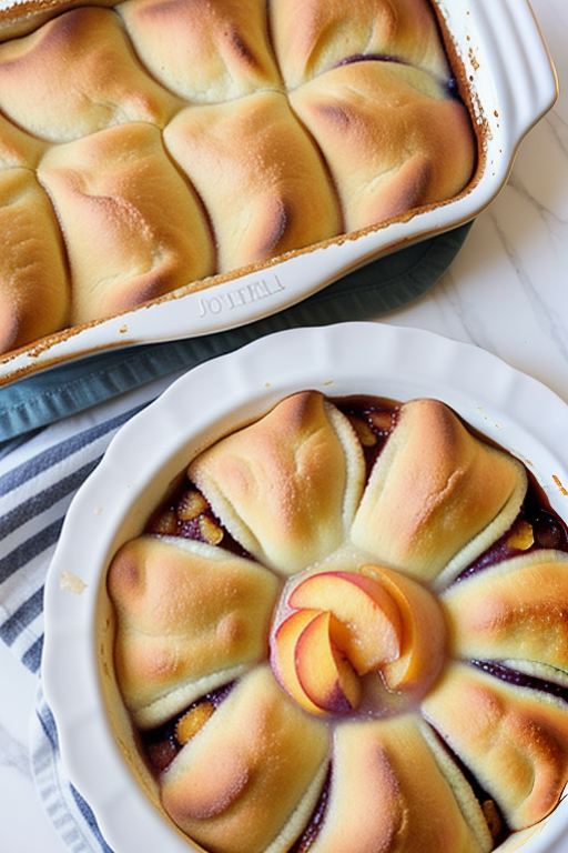 peach cobbler with crescent rolls