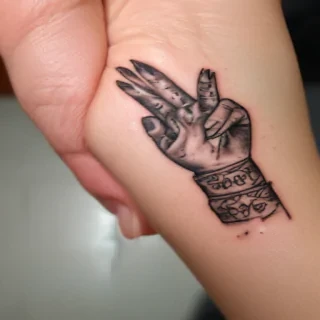i love you sign language tattoo