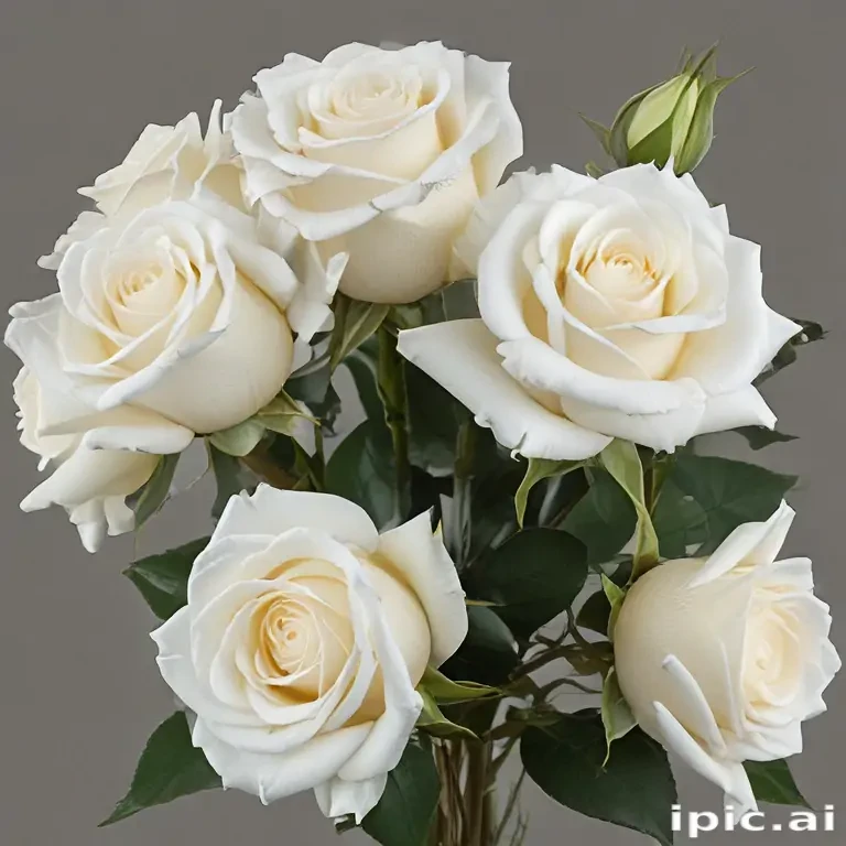 white roses png
