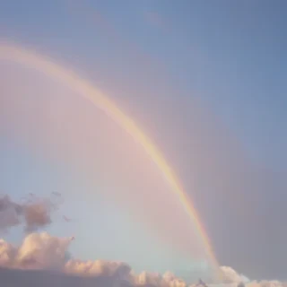 pastel coloured rainbow