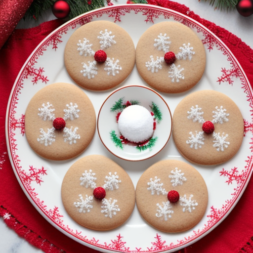 christmas cookies on a plate