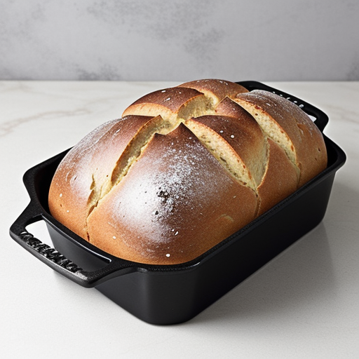cast iron bread pan with lid