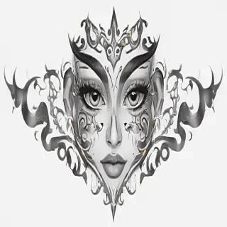 face tattoo png