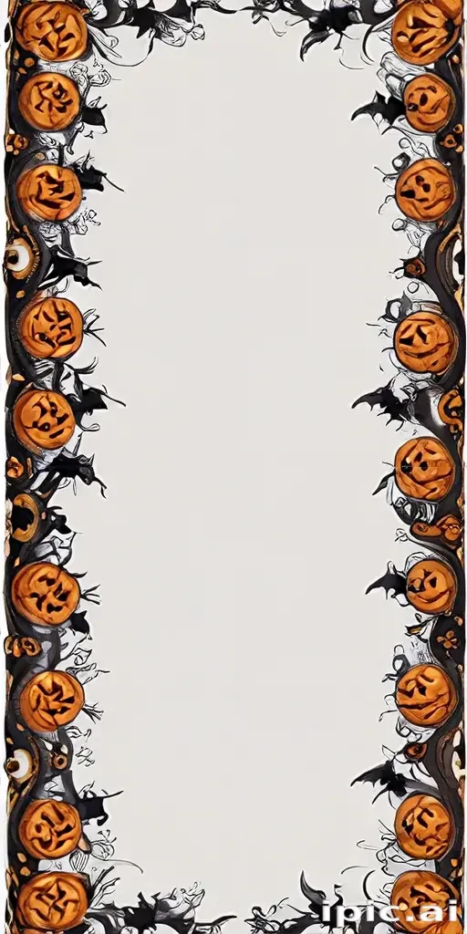 halloween border transparent