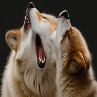 wolf howling png