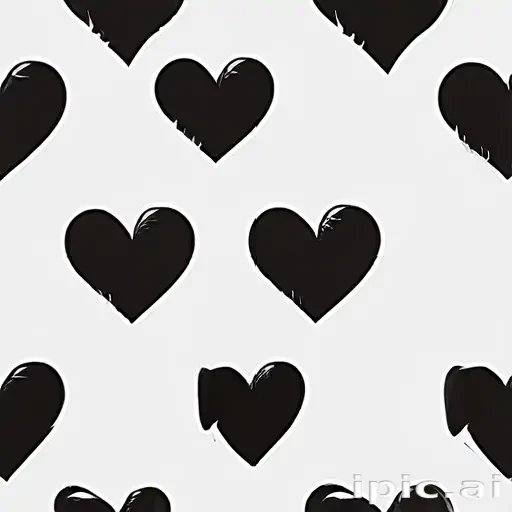 black hearts png