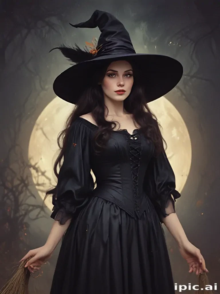 vintage witch art