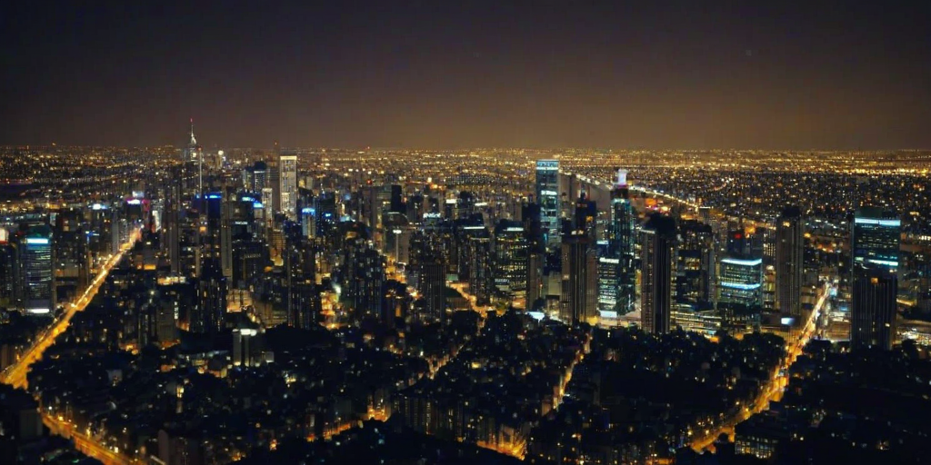 city lights background