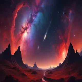 galaxy red wallpaper