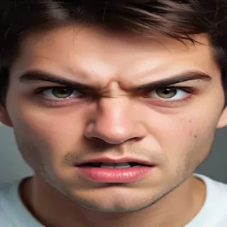 angry face