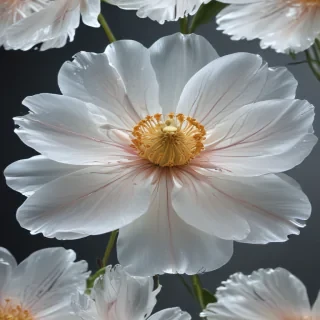 transparent flower outline