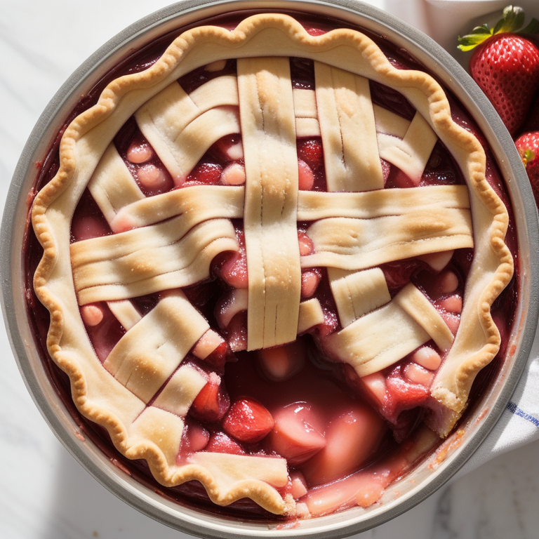 strawberry rhubarb pie filling canned