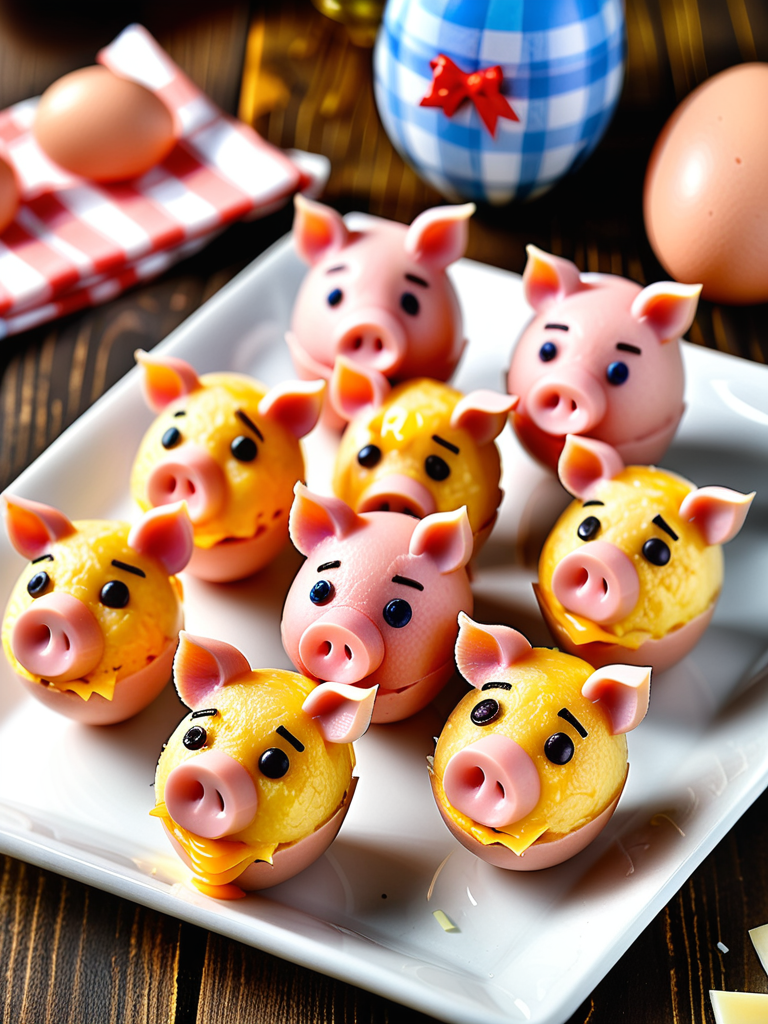 three little pigs egg bites