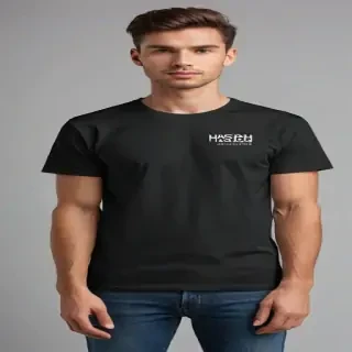 black t shirt mockup