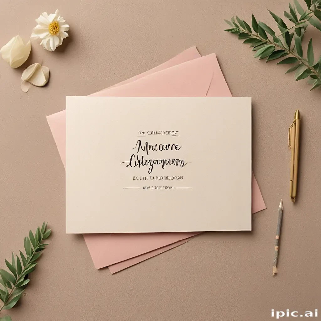 greeting card mockup