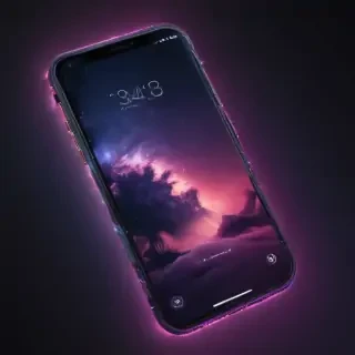 iphone neon wallpaper