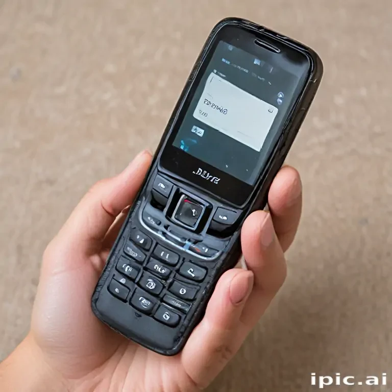 holding phone