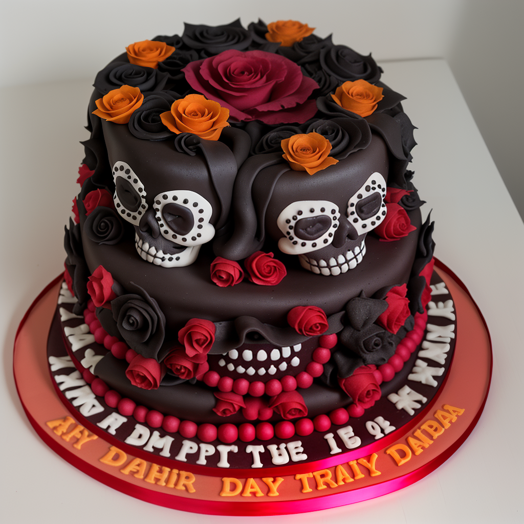 day of the dead cake