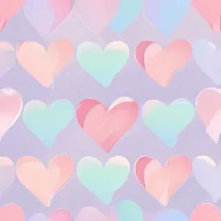 pastel heart background
