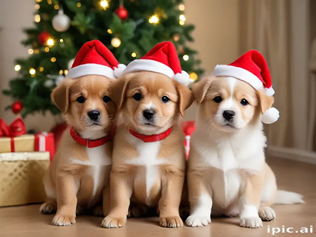 cute christmas dogs