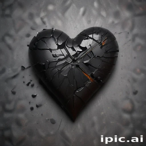 broken heart black