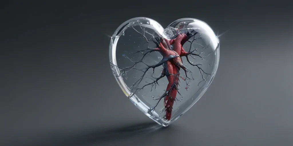 transparent broken heart