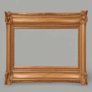 wooden picture frame png