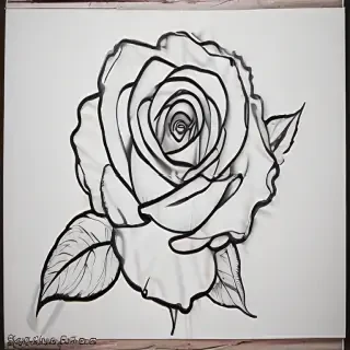 rose outline