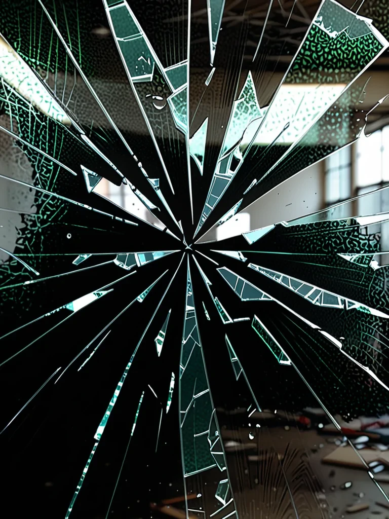 broken glass overlay