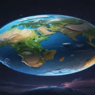 cartoon picture of the planet earth