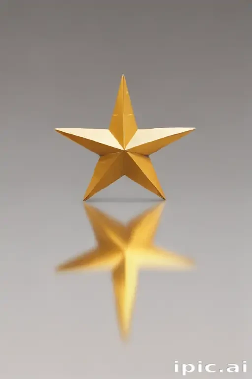 transparent gold star