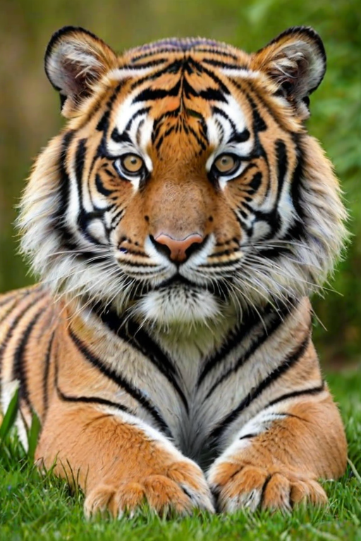 tiger clipart black and white