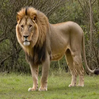 transparent lion