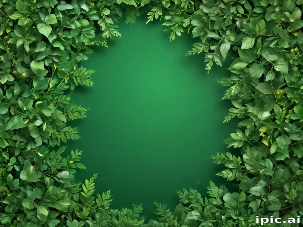 green background