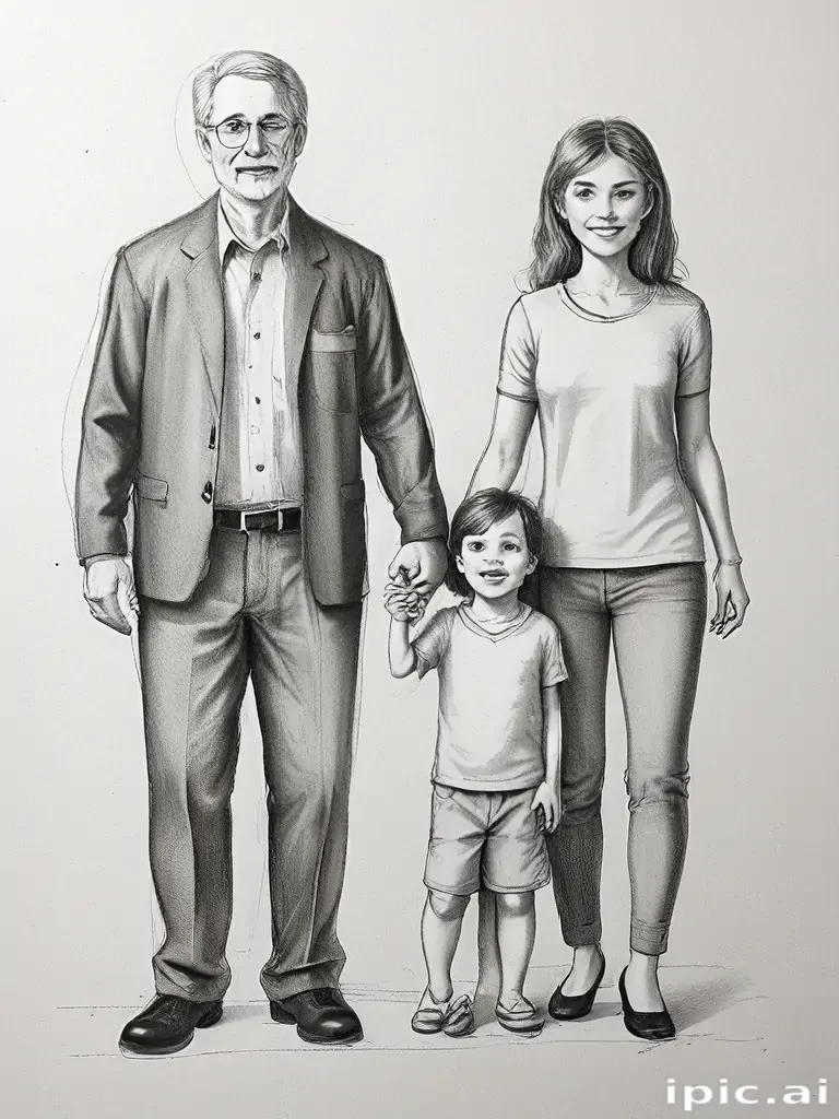 drawings of family